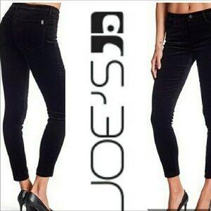 Joes Jeans Skinny Ankle Crops Blue Velvet Pants JJ